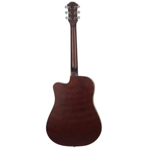 Dark Slate Gray IRIN 41 Inch Corner Horn Acoustic Guitar For Beginners With Guitar Bag/Pick/Strap/Pipe /Wrench/Cloth/Capo