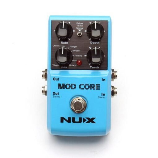 NUX MOD Core Guitar Effects Pedal 8 Modulation Effects Chorus Flanger Phaser Rotary Pan U-vibe and Vibrato true bypass Tone Lock
