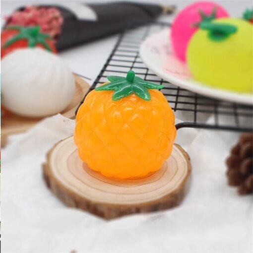 Orange Creative Simulation Multishape Vent Fruit Reduce Stress For Kids Chlidren Gift Toys