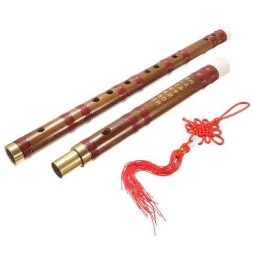 Handmade Traditional Chinese Musical Instrument D Key Bamboo Flute 61mm - Toys Ace