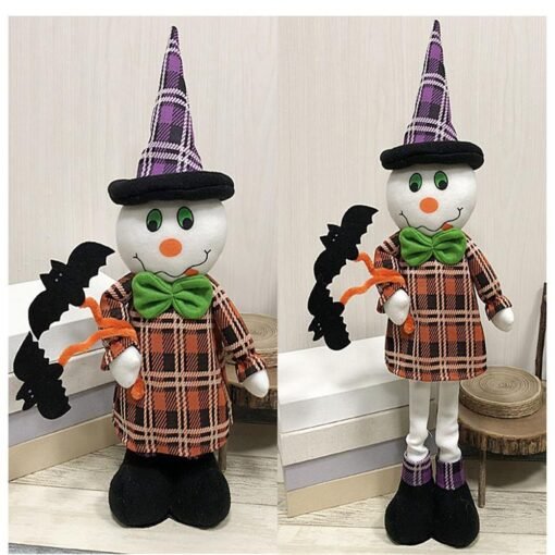 Stretchable Stuffed Plush Toy Halloween Party Cute Pumpkin Witch Decoration Toys - Toys Ace