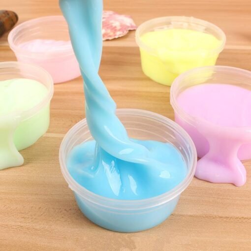 Slime Fruit Jelly Pudding Mud DIY Cotton Plasticine Kid Adult Stress Reliever Decompress Toy Gift