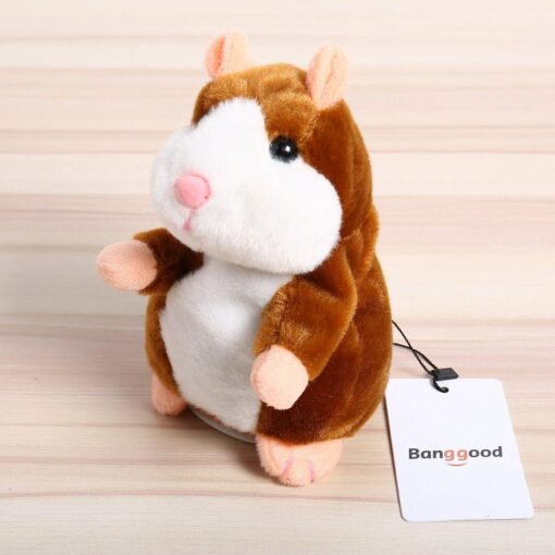 Banggood Mimicry Talking Hamster Pet 15cm Christmas Gift Plush Toy Cute Speak Sound Record Stuffed Animal Toy - Toys Ace